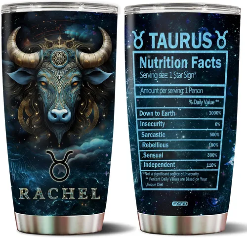 Vista 15 de Regalos personalizados de acuario para hombres, taza de café de acero inoxidable de 20 onzas, constelación del zodiaco, astrología, regalo