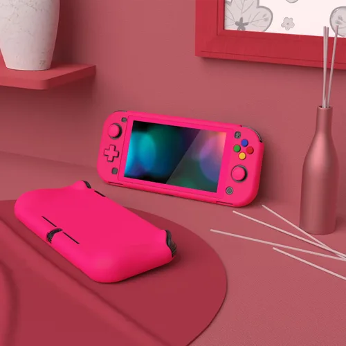 Vista 98 de PlayVital ZealProtect Protective Case for Nintendo Switch Lite, Ergomomic Grip Hard Cover - Durable Shock-absorbent Shock-Absorption Anti-Scratch