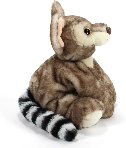 Vista 2 de The Petting Zoo Ringtail - Peluche de gato, regalos para niños, animales salvajes de la vida silvestre, juguete de peluche lémur de 9 pulgadas