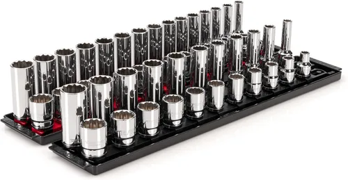 Vista 13 de TEKTON Juego de llaves de vaso de 12 puntos con accionamiento de 1/2 pulgada, 15 piezas SHD92104