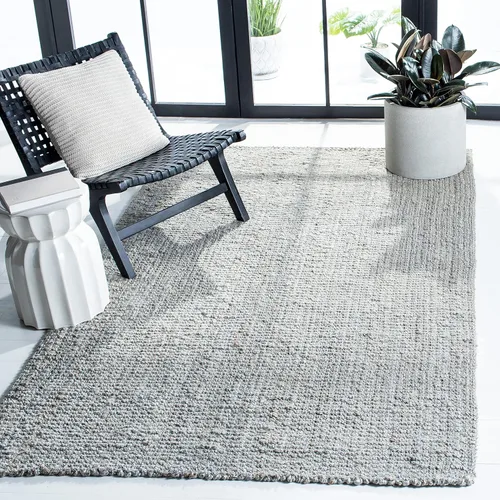 Vista 25 de SAFAVIEH Colección de fibra natural - Alfombra decorativa de yute, 2 x 3 pies, color gris, hecha a mano, ideal para áreas de alto tráfico