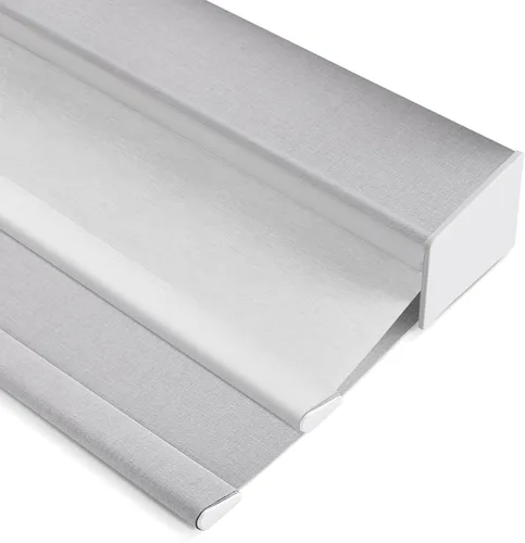 Vista 13 de Manual Day & Night Roller Shade (82010L Grey) Dual layer design for flexible light control, privacy adjustment, UV protection, ideal for bedroom