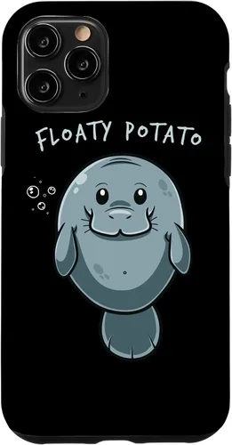 Vista 29 de Flaoty Potato Manatee Funny Manati Manatee Chubby Mermaid Case for iPhone 17