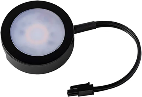 Vista 3 de WAC Lighting, Luz de disco LED individual con cable de plomo de 6 pulgadas 3-CCT seleccionable 2700K-3000K-3500K Voltaje de línea en blanco