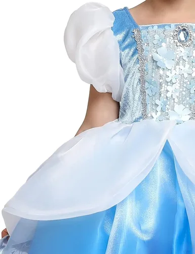 Vista 3 de Kidswant Toddler Baby Girls Luxury Princess Party Halloween Cosplay Costume Dress Up with Accessorries