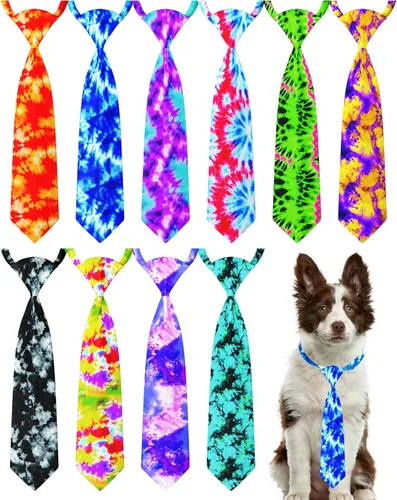 Vista 75 de PET SHOW Paquete de 10 corbatas para perros de feliz cumpleaños, XS