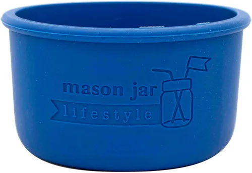 Vista 9 de Mason Jar Lifestyle - Fundas de silicona de boca ancha de 8 onzas para proteger tarros Kerr (multicolor americana)