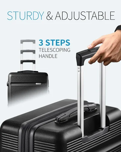 Vista 7 de Zitahli Luggage Set - 3 Pieces Luggage Sets Expandable - Hard Case Luggage - Spinner Wheels Suitcase with TSA Lock - YKK Zippers Suitcase Sets