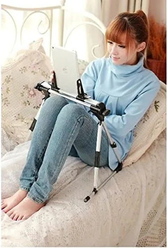 Vista 7 de AFUNTA Soporte para tableta, ajustable, portátil, plegable, para escritorio, sofá, cama, compatible con iPad 2 3 4 5 Samsung iPhone 6-16 Plus