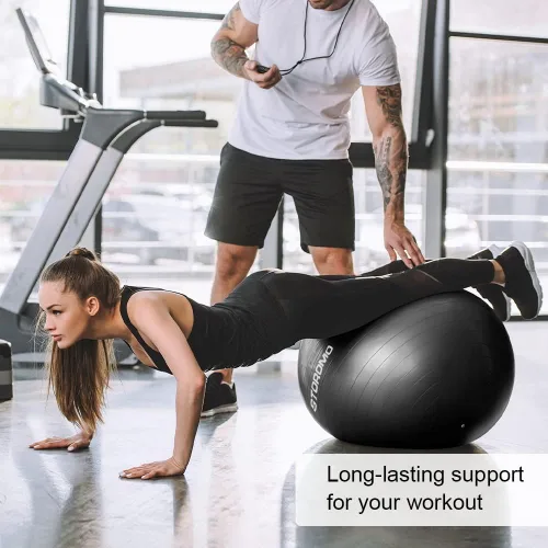 Vista 2 de Pelota de ejercicio de embarazo antiestallido, pelota de estabilidad de alta capacidad de peso para yoga, pilates y apoyo laboral, pelota de fitness
