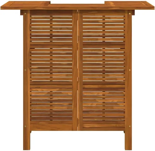 Vista 7 de vidaXL Mesa de bar de 43.3 x 19.7 x 41.3 pulgadas, madera de acacia maciza