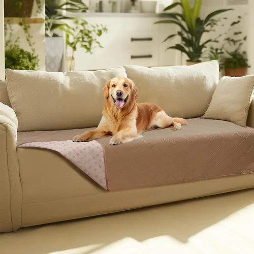 Vista 27 de Luciphia Funda de sofá 100% impermeable para perros, antideslizante, protector de sofá para mascotas, tapete para sofá, cachorro y gatos, con parte