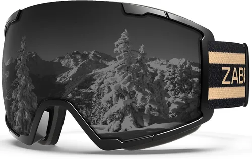Vista 8 de Gafas de esquí OTG para usar sobre lentes, gafas de nieve y snowboard, para adultos, hombres, mujeres y jóvenes, antiempañamiento, 100% protección