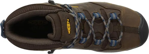 Vista 2 de Botas de trabajo KEEN Utility Detroit XT impermeables para hombre., Marrón, 9 marrón/azul (cascade brown/orion blue)