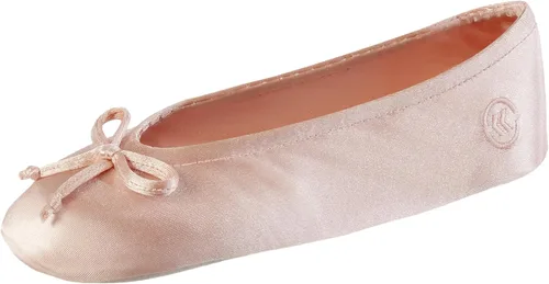 Vista 17 de isotoner - Zapatos satinados para bailarinas, con moño, suela de gamuza Ceniza
