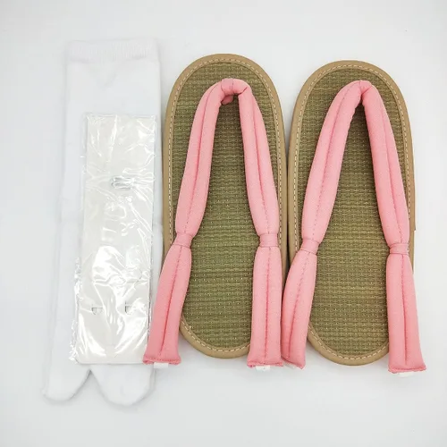 Vista 4 de GDAMSTO Zuecos de anime para cosplay con calcetines, zapatos y accesorios de disfraz