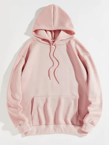 Vista 2 de Floerns Sudadera con capucha de manga larga con cordón y estampado gráfico de letras para mujer