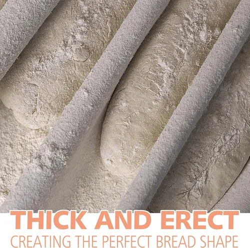 Vista 4 de Anaeat Paño profesional a prueba de pan, sofá grueso para panaderos, 100% algodón natural, resistente, para hornear panes franceses caseros