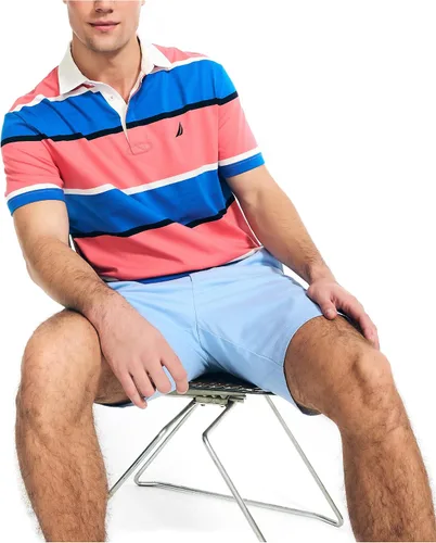 Vista 4 de Nautica Men's Classic Fit Rugby Striped Polo
