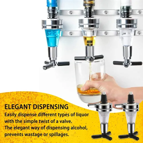 Vista 5 de Dispensador de boquilla de repuesto apto para estantes de vino, dispensador de alcohol, licor, cóctel, 1 onza (1.0 fl oz)