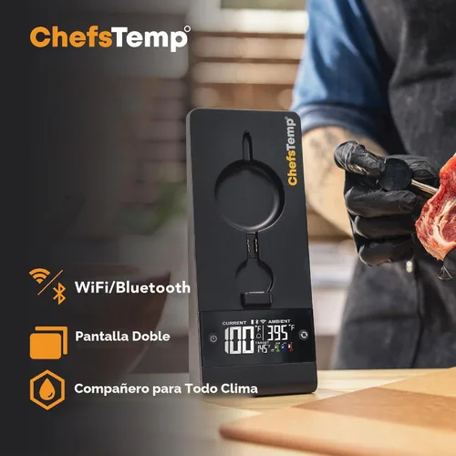 Vista 2 de ChefsTemp ProTemp Plus - Termómetro inalámbrico digital para carne