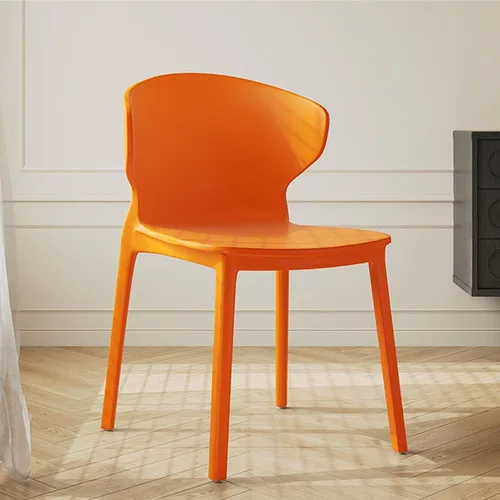 Vista 10 de Kitchen Dining Chairs Stackable,Plastic Chairs,Kitchen Chair, Stackable Patio Chair for Indoor, Outdoor, Restaurant, Cafe,Bistro,Assembly Free Black
