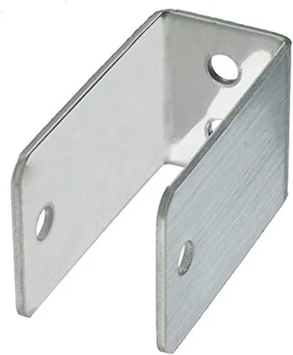 Vista 2 de Harris Hardware 11929 Soporte en U extra largo estampado de acero inoxidable de 1 pulgada de grosor del panel