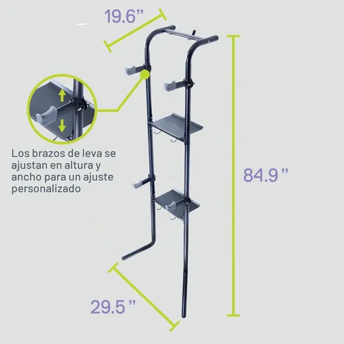 Vista 6 de Delta Cycle DeltaGravity Connect 2 Portabicicletas – Gravity totalmente ajustable para bicicletas de carretera, MTB e híbridas – Portabicicletas
