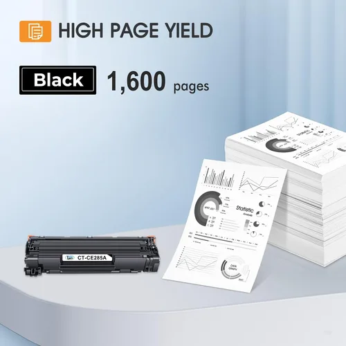 Vista 4 de Reemplazo del cartucho de tóner compatible con tóner fresco para HP 85A CE285A P1102w para HP LaserJet P1102w M1212nf HP LaserJet Pro P1100 P1102w