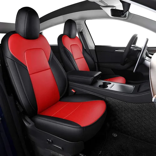 Vista 27 de Funda INCH EMPIRE para asiento de coche, ajuste personalizado para Tesla Model 3, protector de cojín de asiento de cuero sintético para 2017 2018