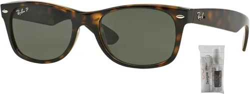 Vista 2 de Ray-Ban RB2132 NEW WAYFARER - Gafas de sol para hombres y mujeres paquete con kit de cuidado de gafas de cortesía de diseñador iWear