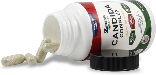 Vista 6 de Candida Complex Cleanse Detox Suplemento de ácido caprílico, extracto de orégano, probióticos, enzimas (60 cápsulas, suministro para 30 días)
