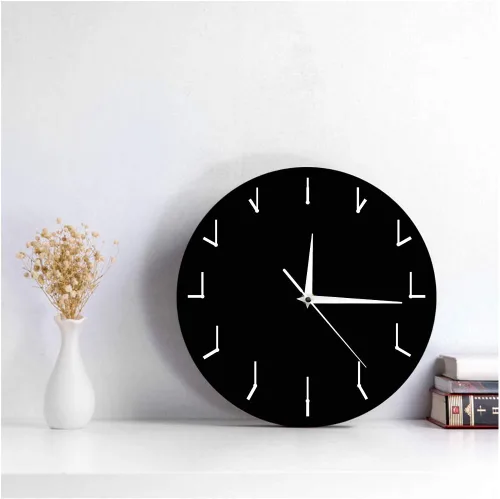 Vista 9 de The Geeky Days Reloj de pared moderno simple reloj redundante reloj redondo decorativo reloj de pared arte creativo decorativo silencioso reloj