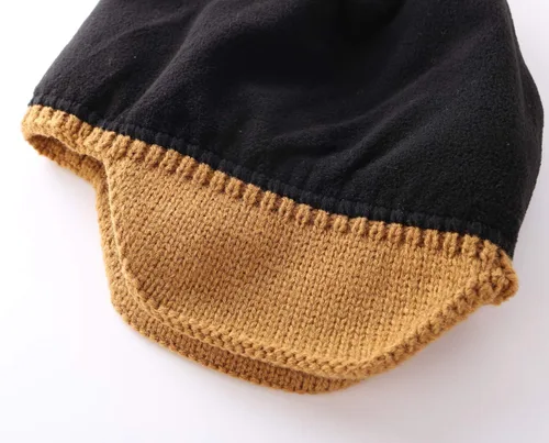 Vista 7 de Home Prefer Gorro de invierno para hombre, gorro de punto con orejeras, gorro con orejas