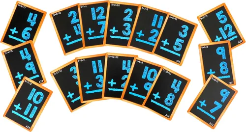 Vista 2 de Tarjetas flash matemáticas de Regal Games para sumas y restas - 1er, 2do, 3er grado y más - Tarjetas flash matemáticas para niños