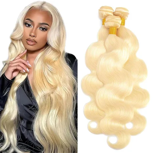 Vista 40 de 300g 1B27 Human Hair Bundles Honey Blonde Bundles Human Hair 10A Brazilian Virgin Remy Hair Extensions 8 10 12 Inch
