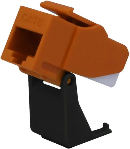 Vista 11 de Legrand - Conector Keystone OnQ RJ45, conector Keystone para Cat 5e, funciona con placas de pared multimedia para garantizar una terminación segura