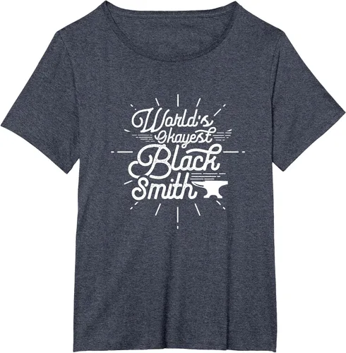 Vista 15 de Blacksmith Blacksmithing Forge Metalsmith Forging T-Shirt Asphalt Grey