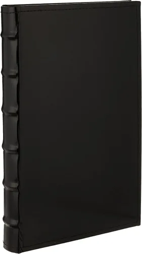 Vista 2 de Pioneer Photo Albums álbum de fotos de cuero cosido bidireccional, hasta 300 fotos de 4 x 6 pul, 3 por página Color: negro