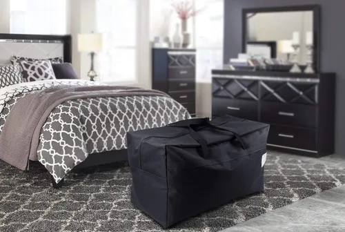 Vista 8 de 100L grande ornamento almacenamiento resistente al agua lleva bolsas de Negro