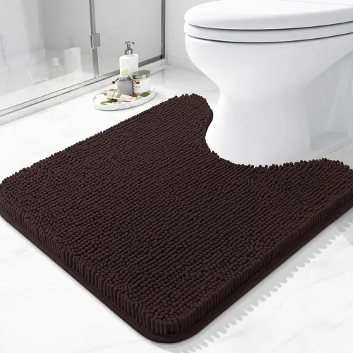 Vista 64 de Arotive Alfombras de baño de felpilla extrasuaves y absorbentes, de 24 x 16 pulgadas, lavables a máquina, parte trasera de goma antideslizante