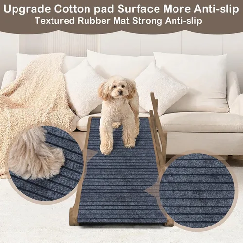 Vista 3 de Dog Ramp for Bed, Foldable Small to Old Dog Ramp for Couch,Sofa
