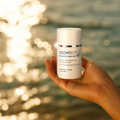 Vista 5 de Glowbiotics Crema antienvejecimiento multiiluminadora probiótica: hidratante y reafirmante hidratante, calma y repara la piel con antioxidantes
