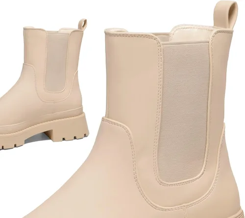 Vista 3 de DREAM PAIRS Botas de plataforma Chelsea para mujer