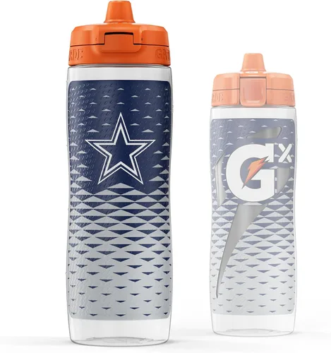 Vista 19 de Gatorade Gx NFL - Botellas antideslizantes para apretar, 30 onzas líquidas, sistema de hidratación Gx