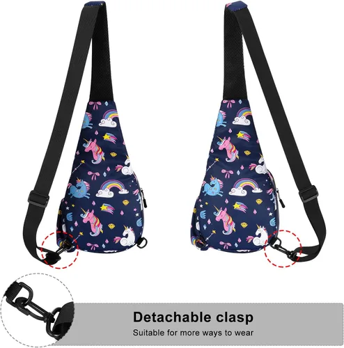 Vista 6 de Kamo Bolso bandolera para mujer, bolso cruzado casual, mochila cruzada floral, mochila cruzada de viaje, bolsa de hombro para senderismo