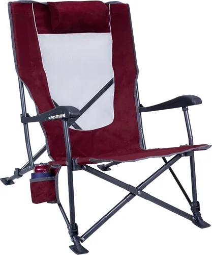 Vista 13 de GCI Outdoor Silla Eazy, silla plegable de camping para adultos Negro