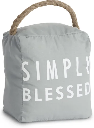 Vista 21 de Pavilion Gift Company 72151 Bless This Home - Tope para puerta, 5 x 6 pulgadas, gris, bronceado, beige y blanco