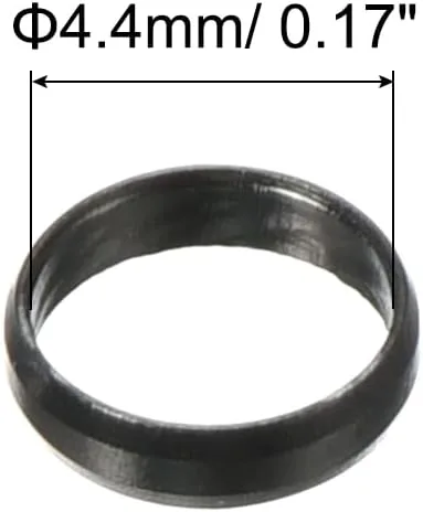 Vista 2 de PATIKIL Anillo de eje de dardo, accesorios de aluminio del anillo O del dardo para los ejes del plástico y de nylon
