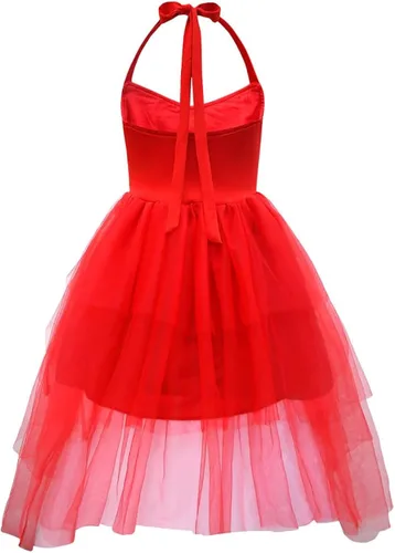 Vista 3 de ROSEZUZU Super Villain - Vestido de cosplay para niñas de 5 a 12 años